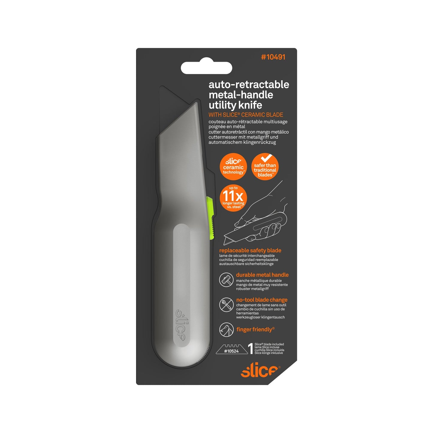 Cutter Autorretráctil con Mango Metálico - Imagen 5